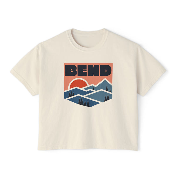 Women's Bend, Oregon Boxy Graphic Tee - Slightly Cropped