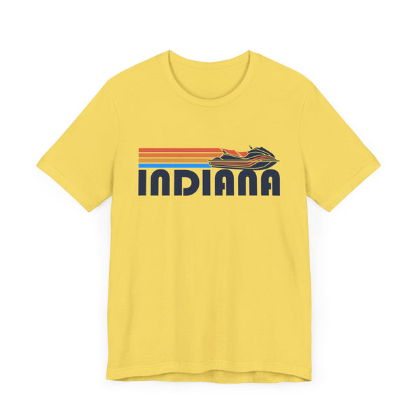 Indiana T Shirt - Retro Jetski PWC Graphic Indiana Tee