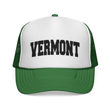 Buy green Vermont Retro Collegiate Style Trucker Hat