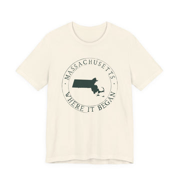 Buy natural Massachusetts T-Shirt — State Graphic Tee