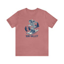 Sun Valley, Idaho T-Shirt - Skeleton Skier Unisex Sun Valley Shirt-9