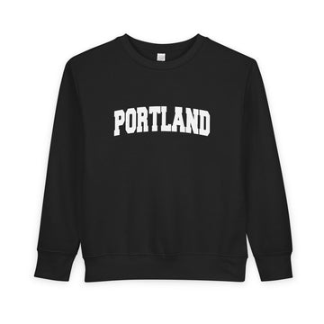 Buy black Portland, Oregon Sweatshirt - Portland Toddler Crewneck Sweatshirt