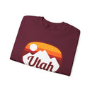 Utah Sweatshirt - Unisex Retro Ombre Utah Crewneck Sweatshirt-12