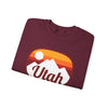 Utah Sweatshirt - Unisex Retro Ombre Utah Crewneck Sweatshirt