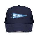 Springfield, Illinois Pennant Trucker Hat — Retro Flag Foam Cap-1