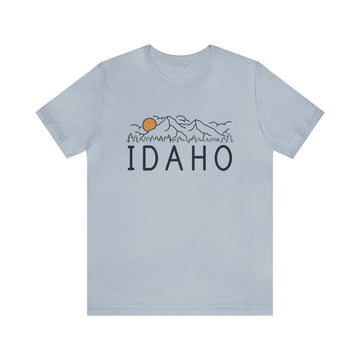 Buy light-blue Idaho T-Shirt - Retro Unisex Idaho Shirt