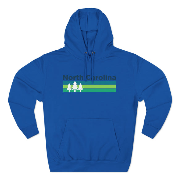Premium North Carolina Hoodie - Retro Unisex Sweatshirt