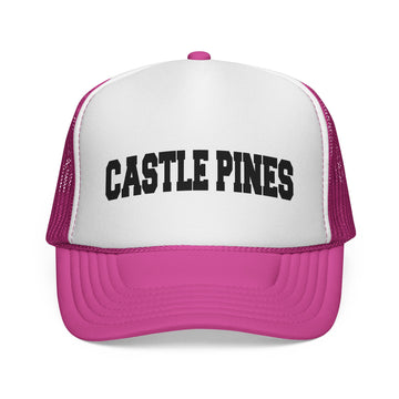 Buy pink Castle Pine, Colorado Collegiate Style Trucker Hat