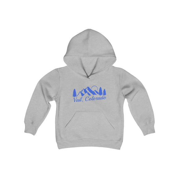 Retro Vail, Colorado Youth Hoodie - Mountain Vail, Colorado Kids Sweatshirt, Cute Vail, Colorado Children's Pullover