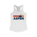 Aspen, Colorado Women's Racerback Tank Top - Mountain Lover Sleeveless Shirt, Women's Aspen Hiking Tank-1