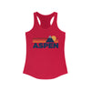 Aspen, Colorado Women's Racerback Tank Top - Mountain Lover Sleeveless Shirt, Women's Aspen Hiking Tank