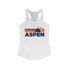 Aspen, Colorado Women's Racerback Tank Top - Mountain Lover Sleeveless Shirt, Women's Aspen Hiking Tank