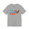 Vail, Colorado Retro Mountains Sunset T-Shirt | Vintage Vail Tee