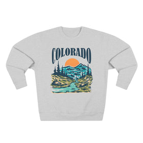 Premium Colorado Sweatshirt - Unisex Mountain Sweatshirt