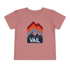 Vail, Colorado Toddler T-Shirt - Retro Palm Tree Toddler Vail Shirt