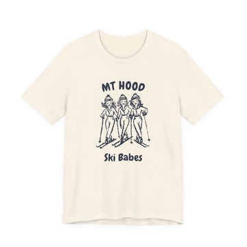 Mt Hood, Oregon Ski Babes T‑Shirt — Retro Skiing Graphic Tee - 0