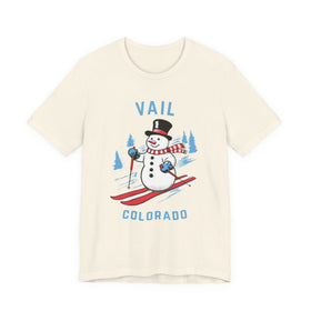 Vail, Colorado T Shirt - Ski Snowman Graphic Tee - 0