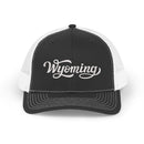 Wyoming Snapback Trucker Cap - Embroidered Wyoming Hat-2