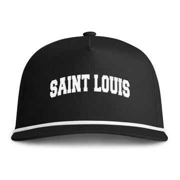 Buy black St Louis, Missouri Embroidered Rope Hat - Vintage Sunwashed Rope Cap, Comfort Colors