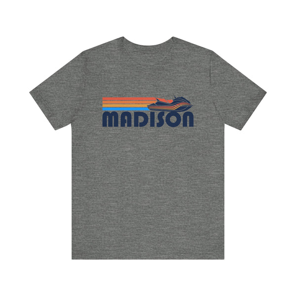 Madison, Wisconsin T Shirt - Retro Jetski PWC Graphic Tee