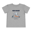 Red River, New Mexico Yeti Snowboard Toddler Tee-4