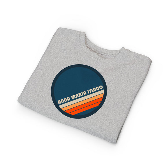 Anna Maria Island, Florida Toddler Sweatshirt - Retro Anna Maria Island Toddler Crewneck Sweatshirt