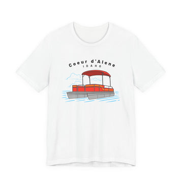 Coeur dAlene, Idaho T Shirt - Pontoon Boat Tee