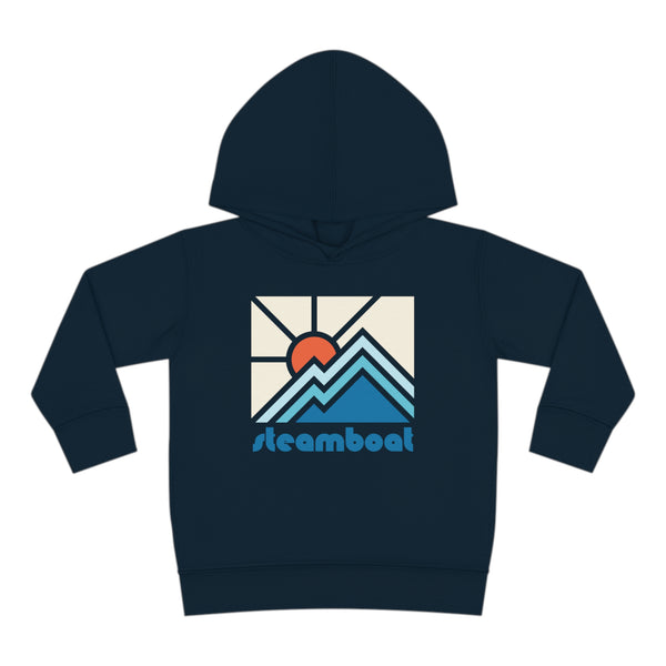 Steamboat, Colorado Toddler Hoodie - Minimal Style Unisex Steamboat Toddler Sweatshirt