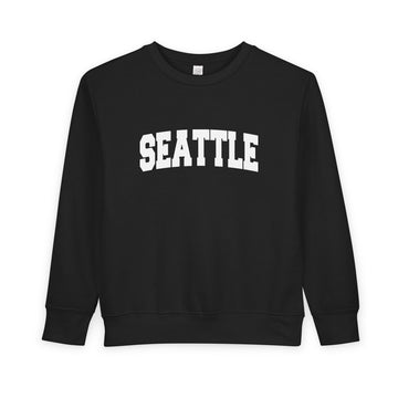 Buy black Seattle, Washington Sweatshirt - Seattle Toddler Crewneck Sweatshirt