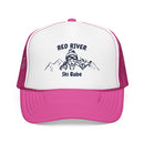 Red River, New Mexico Ski Babe Trucker Hat — Foam Mesh Cap-2