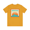 Retro Montana T-Shirt, Mountain Sun Tee, Unisex Graphic Shirt, Vintage Montana Top, Outdoor Adventure Clothing