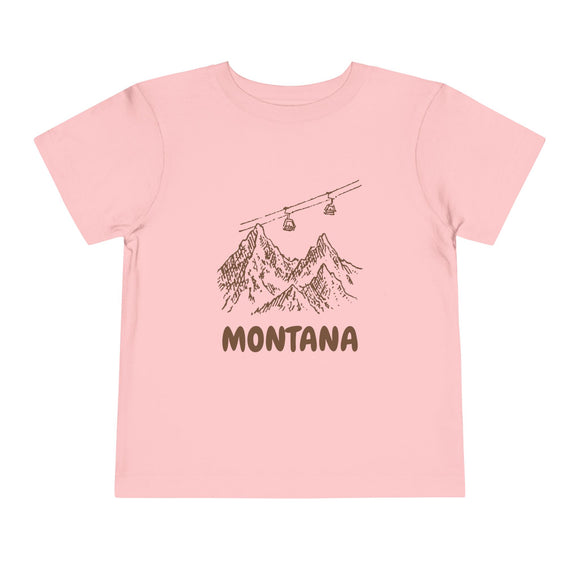 Montana Toddler T-Shirt — Vintage Gondola Ski Mountain Tee
