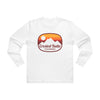 Crested Butte, Colorado Mens Base Long-sleeve Tee - Retro Ombre Heavy Weight Long Sleeve T-shirt