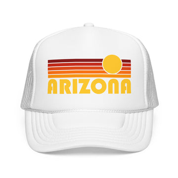 Buy white Arizona Retro Sunset Trucker Hat