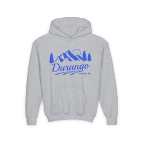 Retro Durango, Colorado Youth Hoodie - Mountain Durango, Colorado Kids Sweatshirt, Cute Durango, Colorado Children's Pullover