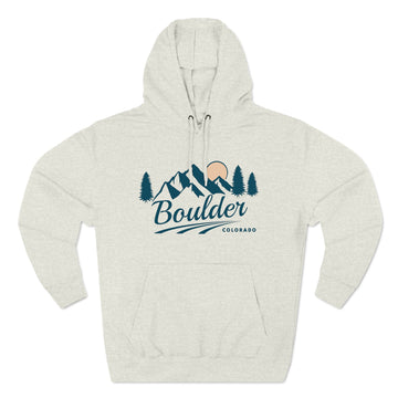 Buy oatmeal-heather Premium Boulder, Colorado Hoodie - Unisex Boulder Sweatshirt