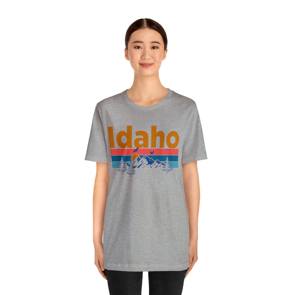 Idaho T-Shirt - Mountain Sunset Unisex Idaho Shirt