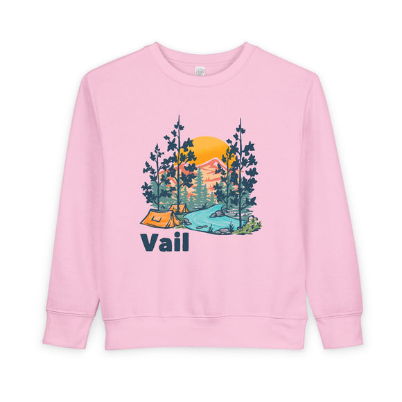 Vail, Colorado Toddler Sweatshirt - Vail Toddler Crewneck Sweatshirt