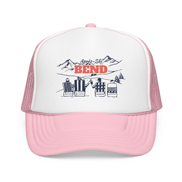 Bend, Oregon Après-ski Trucker Hat — Foam Mesh Cap