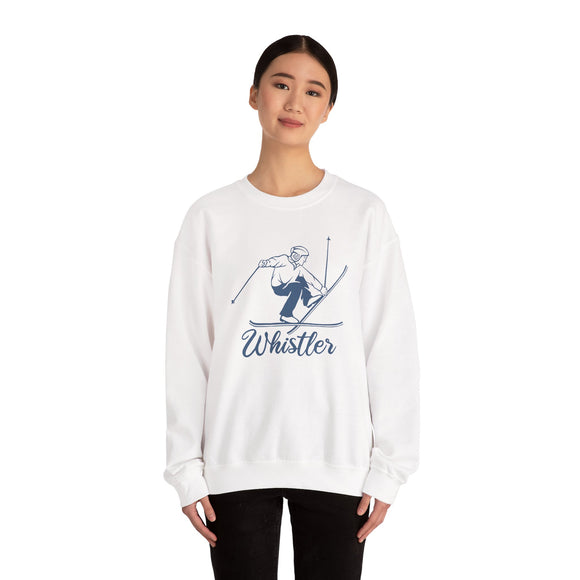 Whistler, Canada Sweatshirt - Vintage Skiing Graphic Crewneck