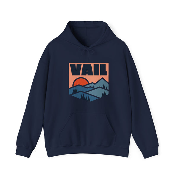 Vail, Colorado Hoodie - Unisex Mountain Vail Hoodie Graphic Sweatshirt