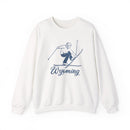 Wyoming Sweatshirt - Vintage Skiing Graphic Crewneck-1