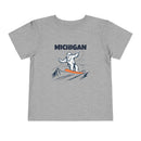 Michigan Yeti Snowboard Toddler Tee-4