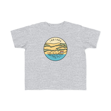 Buy heather Indiana Toddler T-Shirt - Unisex Toddler Indiana Shirt