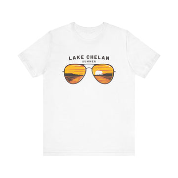 Lake Chelan, Washington T Shirt - Sunglasses Lake Graphic Tee