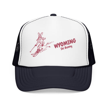 Buy navy-white-navy Wyoming Ski Bunny Foam Trucker Hat