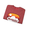 Montpelier, Vermont Sweatshirt - Unisex Retro Ombre Crewneck Montpelier Sweatshirt