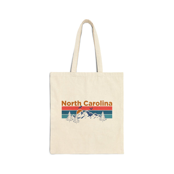 North Carolina Tote Bag - Cotton Canvas North Carolina Bag