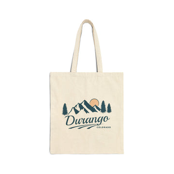Durango, Colorado Cotton Canvas Tote Bag - 15" x 16"