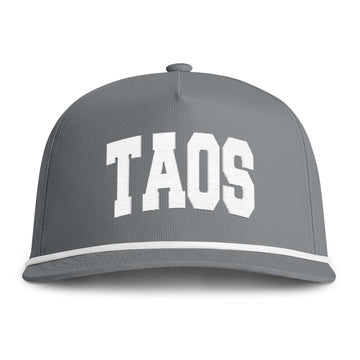 Buy granite Taos, New Mexico Embroidered Rope Hat - Vintage Sunwashed Rope Cap, Comfort Colors